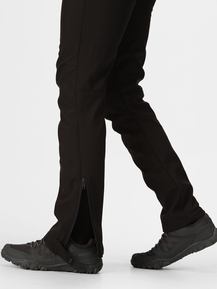 Regatta Black Geo II Softshell Walking Trousers - Image 5 of 8
