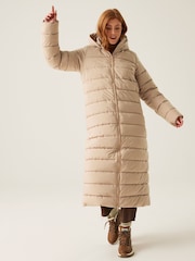Regatta Natural Shower Resistant Elender Long Padded Coat - Image 3 of 10