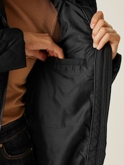 Черный - Regatta Shower Resistant Fritha III Insulated Parka Jacket - Image 5 of 8