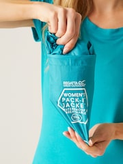 Regatta Blue Womens Waterproof Pack It Jacket III - Image 5 of 8