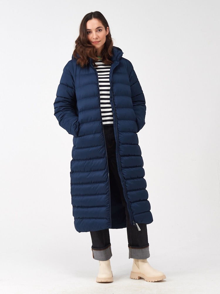 Regatta Blue Shower Resistant Elender Long Padded Coat - Image 7 of 11