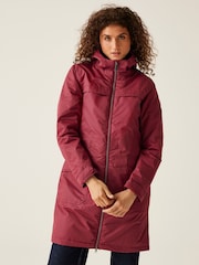 Regatta Red Romine II Long Length Waterproof Jacket - Image 1 of 9