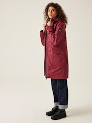 Regatta Red Romine II Long Length Waterproof Jacket - Image 3 of 9