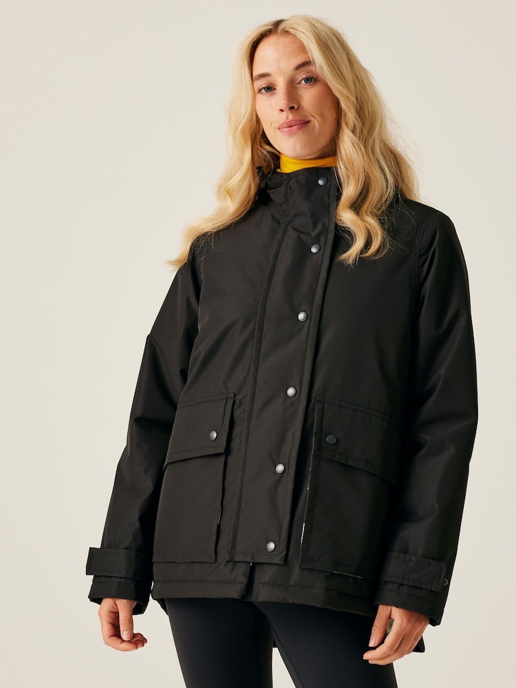 Regatta Black Orla Mid Length Jacket - Image 1 of 8 Regatta Black Orla Mid Length Jacket - Image 1 of 8