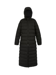 Regatta Black Shower Resistant Elender Long Padded Coat - Image 11 of 14