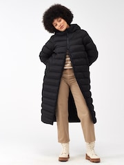 Regatta Black Shower Resistant Elender Long Padded Coat - Image 8 of 14