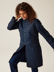 Regatta Blue Romine II Long Length Waterproof Jacket - Image 4 of 6