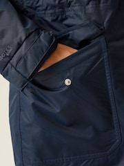 Regatta Blue Romine II Long Length Waterproof Jacket - Image 6 of 6