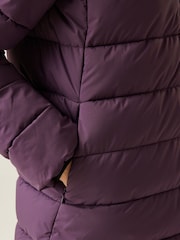 Regatta Purple Shower Resistant Elender Long Padded Coat - Image 6 of 8