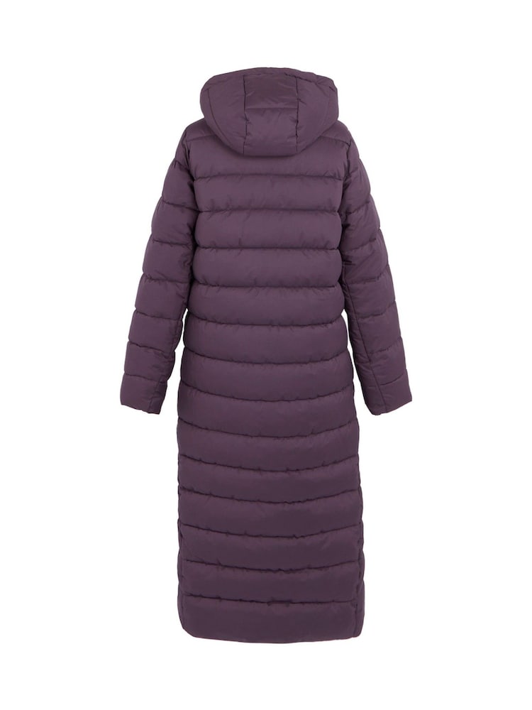 Regatta Purple Shower Resistant Elender Long Padded Coat - Image 8 of 8