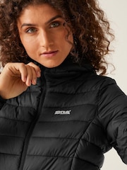 Regatta Black Shower Resistant Womens Hood Marizion Jacket - Image 5 of 9