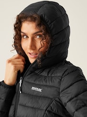 Regatta Black Shower Resistant Womens Hood Marizion Jacket - Image 6 of 9
