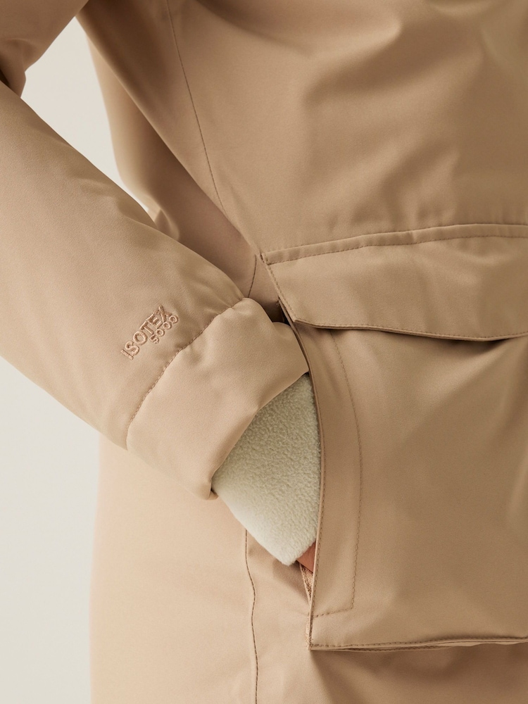 Regatta Natural Yarli Fleece Lined Waterproof Jacket - Image 8 of 12