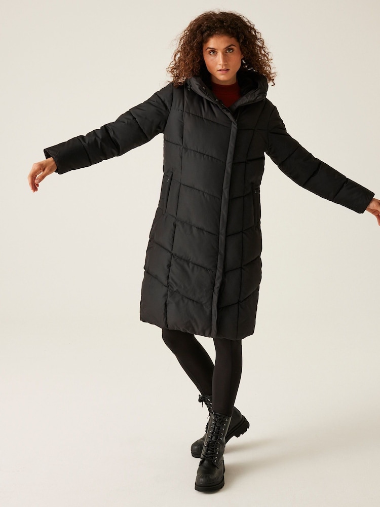 Regatta Black Shower Resistant Nurie Jacket - Image 1 of 7