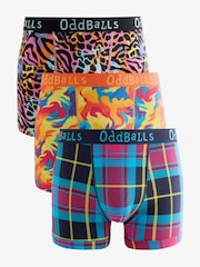 OddBalls Yellow The Jazzy Bundle Boxers 3 Pack - Image 1 of 4