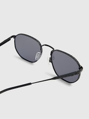 River Island Monogram Hexagon Smoke Lens Sunglasses - Bilde 3 av 4