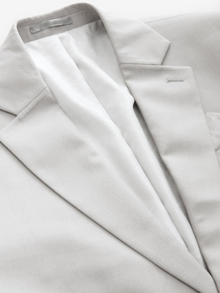 neutre - Ajustement régulier - Veste de costume texturée - Image 7 of 11