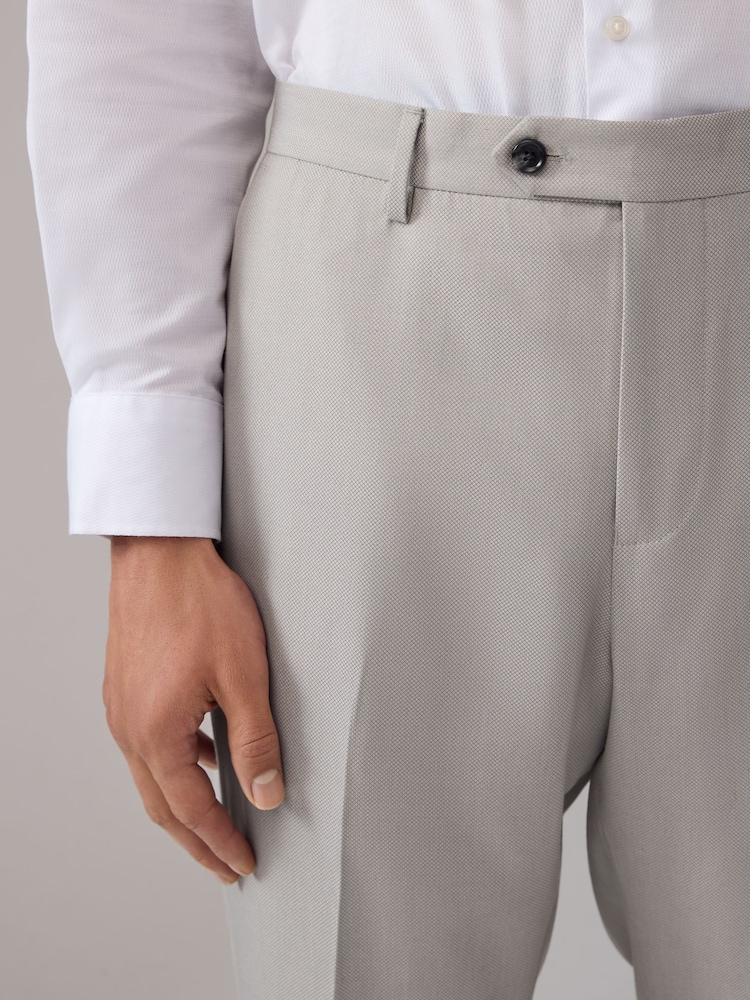 neutre - Ajustement régulier - Pantalon de costume texturé - Image 4 of 9