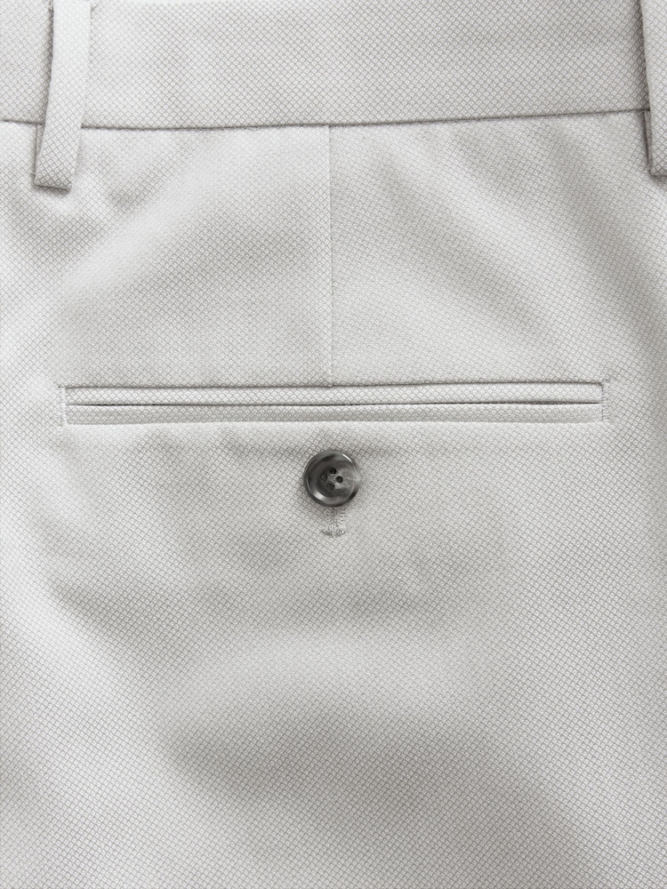 neutre - Ajustement régulier - Pantalon de costume texturé - Image 8 of 9