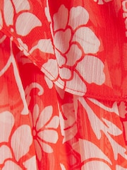 River Island Red Ruffle Frill Bardot Top - Image 6 of 6