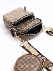 River Island Brown Phone Holder Bag With Pouch - Image 4 of 5