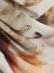 River Island Brown Printed Drape Column Dress - Image 4 of 4