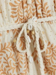 River Island Cream Halter Sparkle Godet Dress - Image 6 of 6
