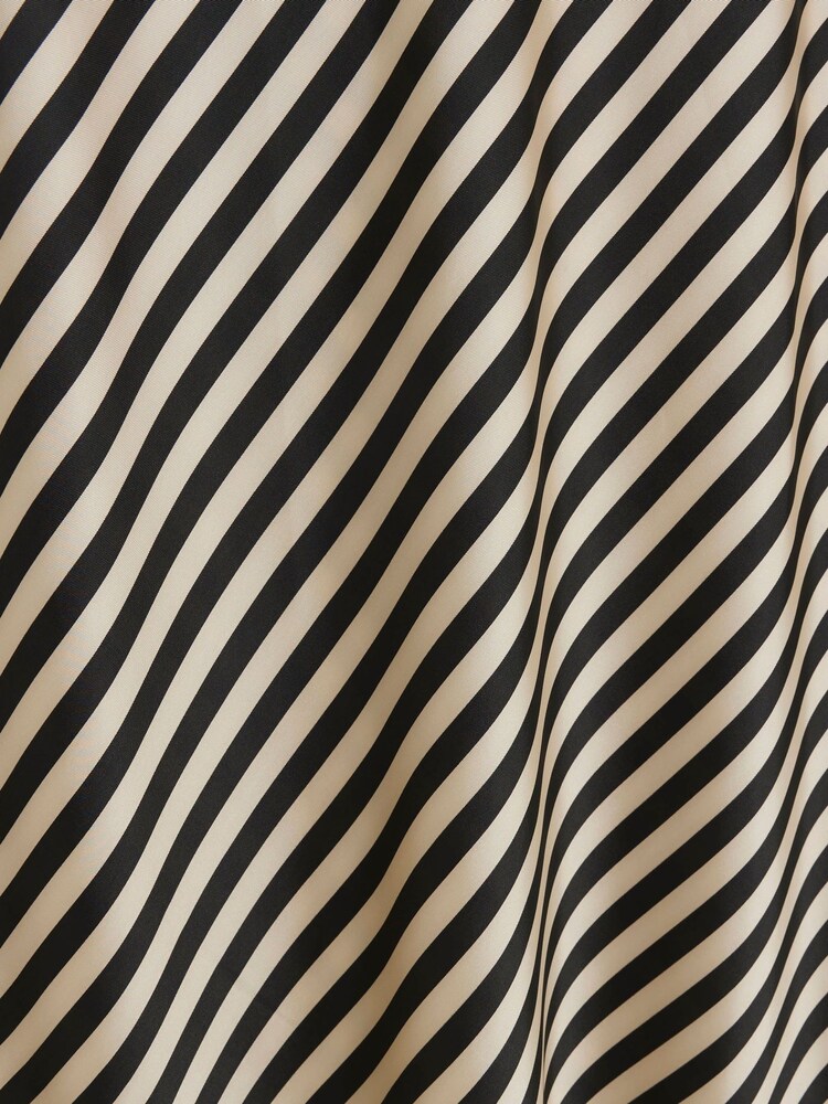River Island Brown Stripe Satin Bias Maxi Skirt - Image 4 of 4