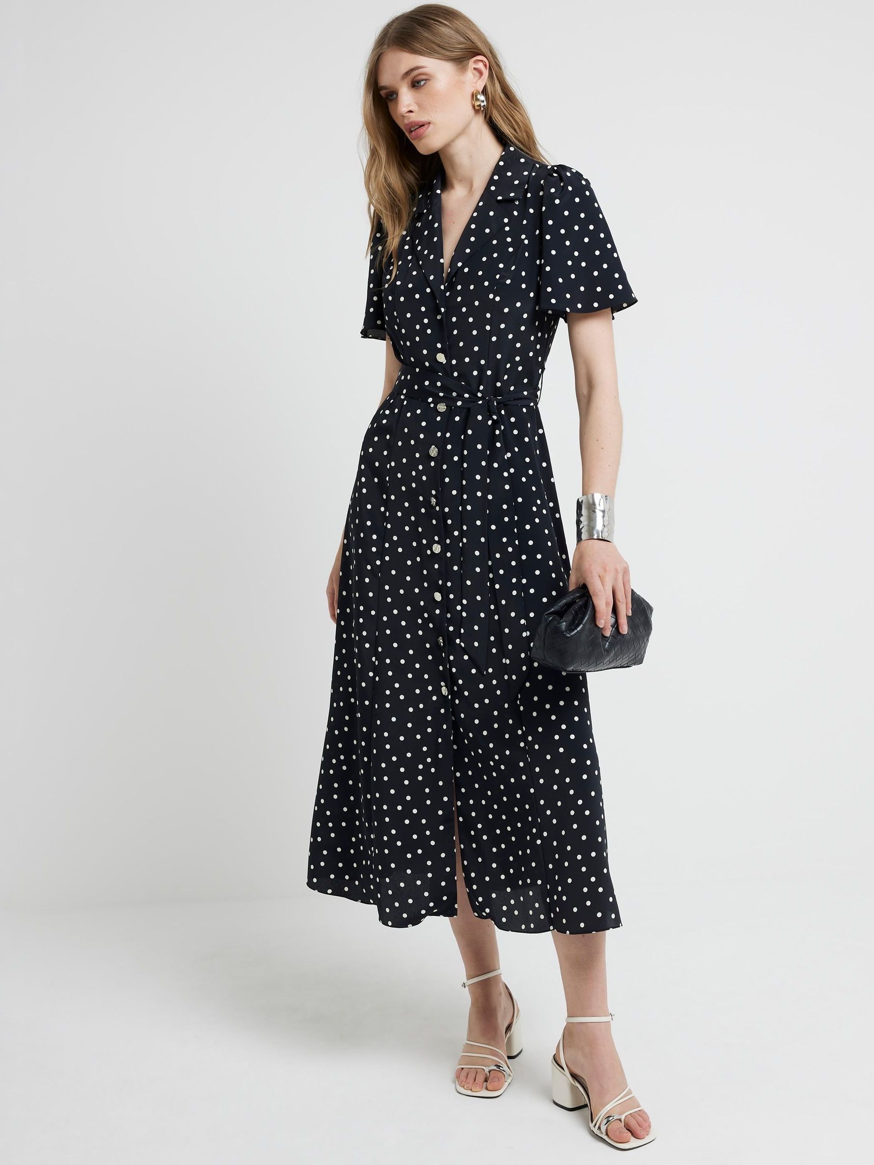 river island polka dot top