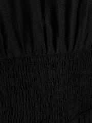 River Island Black Crew Waisted Smock Top - Image 4 of 4