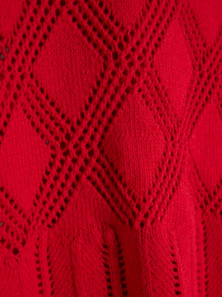 River Island Red Crochet Tie Back Top - Image 6 of 6