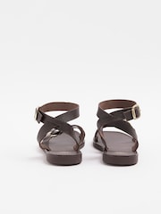River Island Brown Ring Detail Gladiator Sandals - Image 3 of 5
