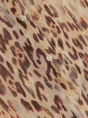 River Island Brown Leopard Print Shirt - Image 4 of 4