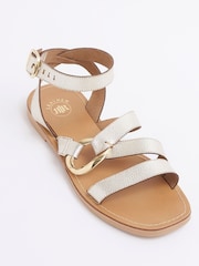 River Island Gold Ring Detail Gladiator Sandals - Image 2 of 5