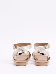 River Island Gold Ring Detail Gladiator Sandals - Image 4 of 5
