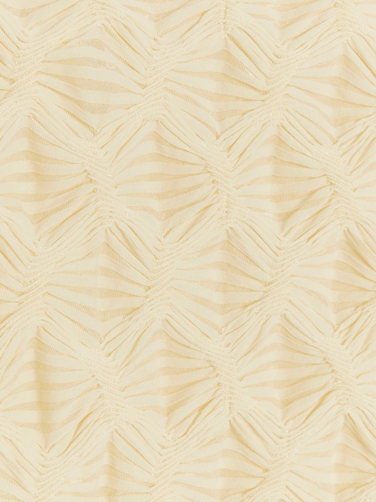 River Island Cream Mesh Textured Top - Image 4 of 4