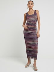 River Island Purple Ombre Mesh Tank Top - Image 1 of 4
