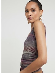 River Island Purple Ombre Mesh Tank Top - Image 3 of 4