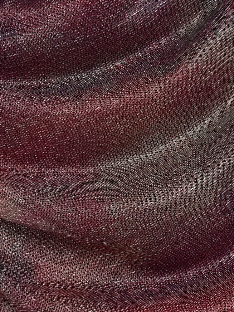 River Island Purple Ombre Mesh Column Midi Skirt - Image 4 of 4