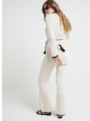 River Island 100% Cotton Tipped Crochet Cardigan - Bild 3 von 4