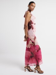 River Island Purple Halter Tie Midiaxi Dress - Image 2 of 5