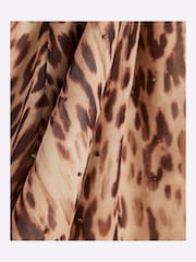 River Island Украшенный леопардовый принт 100% Хлопковое платье-комбинация - Image 4 of 4