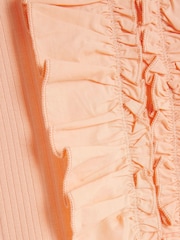 River Island Pink Ribbed Hybrid Ruffle Tank Top - Image 4 of 4