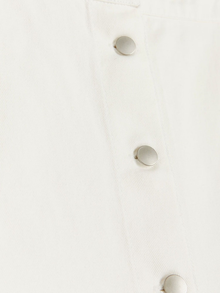 River Island White Godet Denim Midi Skirt - Image 6 of 6