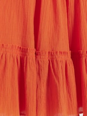 River Island Orange Cutwork 100% Cotton Top - Image 6 of 6