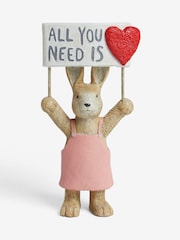 Natural Rosie The Rabbit All You Need is Love Ornament - Image 3 of 5