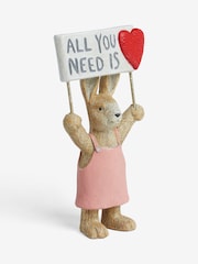 Natural Rosie The Rabbit All You Need is Love Ornament - Image 4 of 5