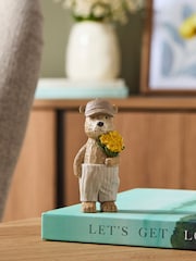 Natural Bertie Bear with Spring Flowers - Image 1 of 4
