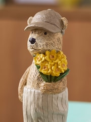 Natural Bertie Bear with Spring Flowers - Image 2 of 4