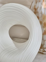 White Pleated Ornament - Image 2 of 5